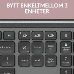 Logitech Tastatur|Gaming Tastatur|MK950 Signature Slim Trådløst tastatur og mus