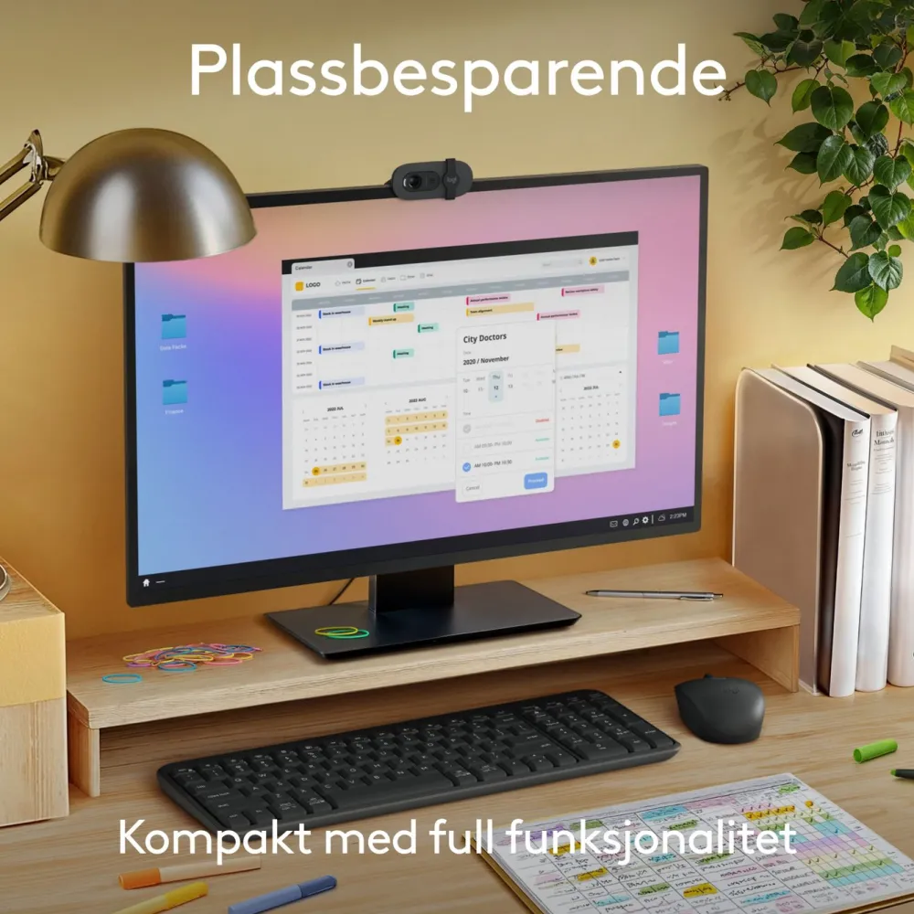 Logitech Tastatur|Gaming Tastatur|MK250 Trådløst tastatur med mus