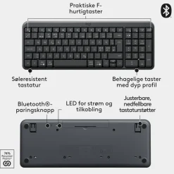 Logitech Tastatur|Gaming Tastatur|MK250 Trådløst tastatur med mus