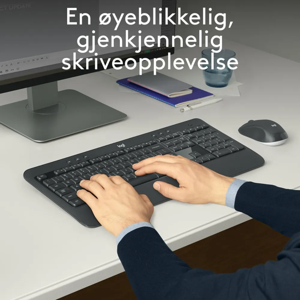 Logitech Tastatur|Gaming Tastatur|MK540 Trådløst tastatur og mus