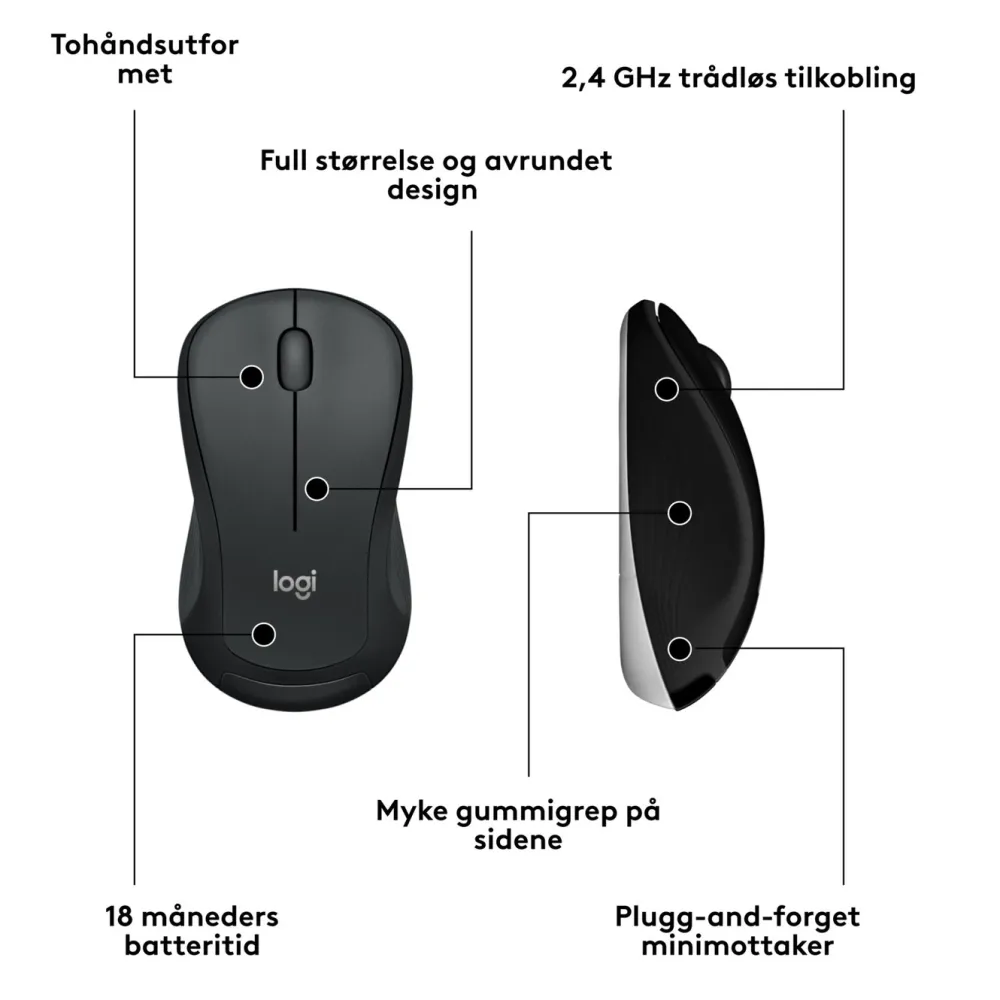 Logitech Tastatur|Gaming Tastatur|MK540 Trådløst tastatur og mus