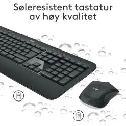 Logitech Tastatur|Gaming Tastatur|MK540 Trådløst tastatur og mus