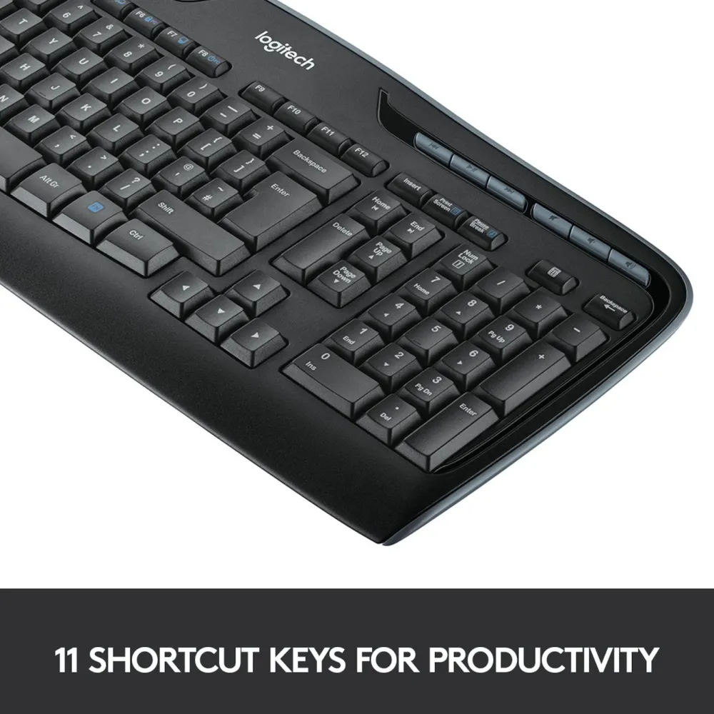 Logitech Tastatur|Gaming Tastatur|MK330 trådløst tastatur og mus