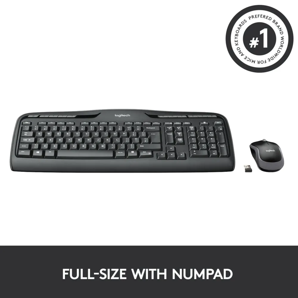 Logitech Tastatur|Gaming Tastatur|MK330 trådløst tastatur og mus