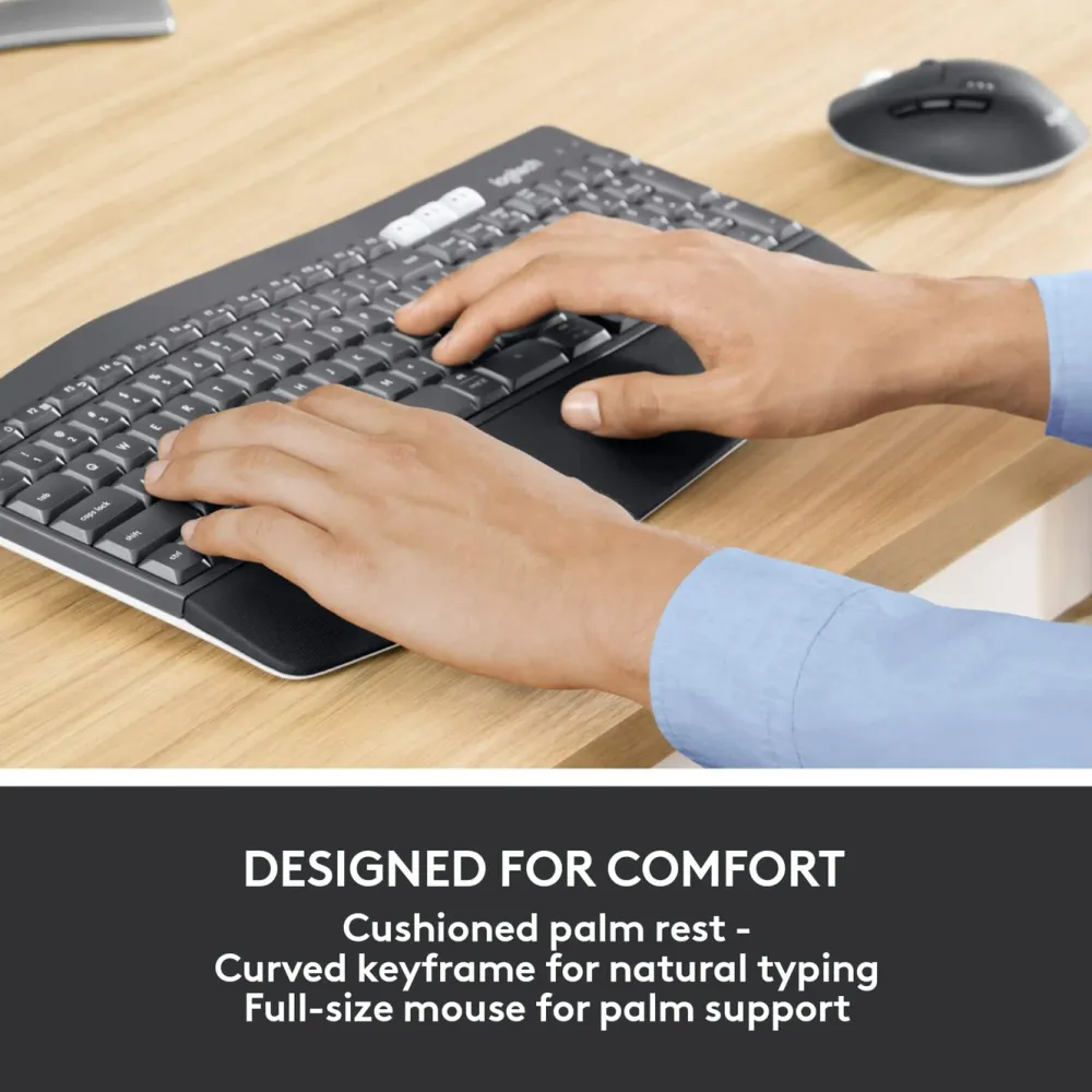 Logitech Datatilbehør|Tastatur|MK850 Trådløst tastatur og mus