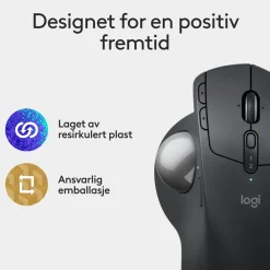 Logitech Datatilbehør|Ergonomi|MX Ergo S Ergonomisk mus med styrekule