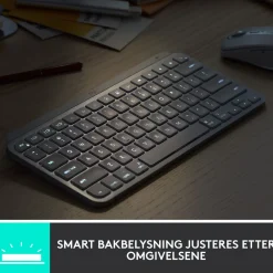 Logitech Tastatur|Gaming Tastatur|MX Keys Mini Trådløst tastatur Grå