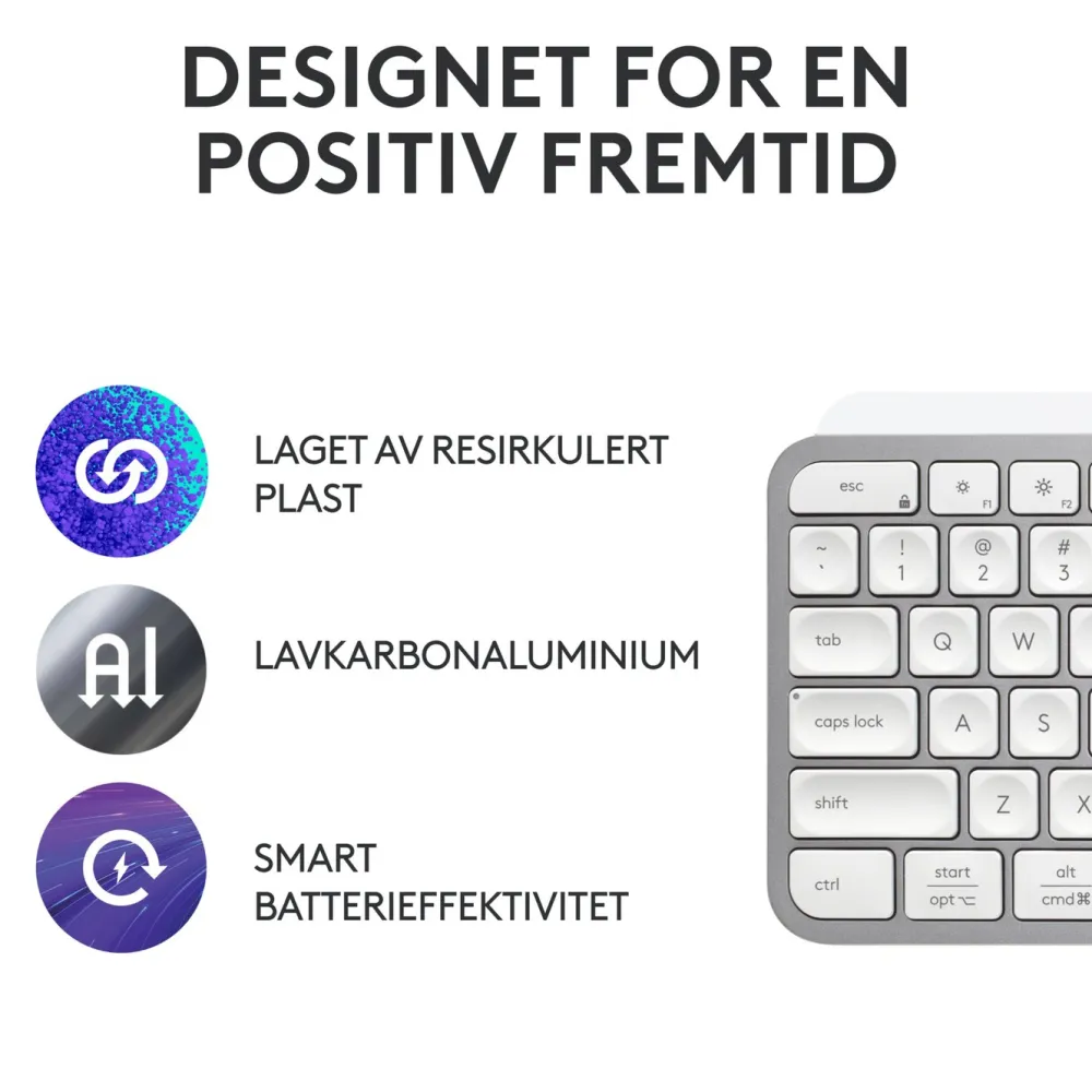 Logitech Tastatur|Gaming Tastatur|MX Keys S Trådløst tastatur