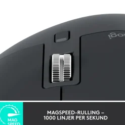 Logitech Datatilbehør|Ergonomi|Mx Master 3s Trådløs datamus