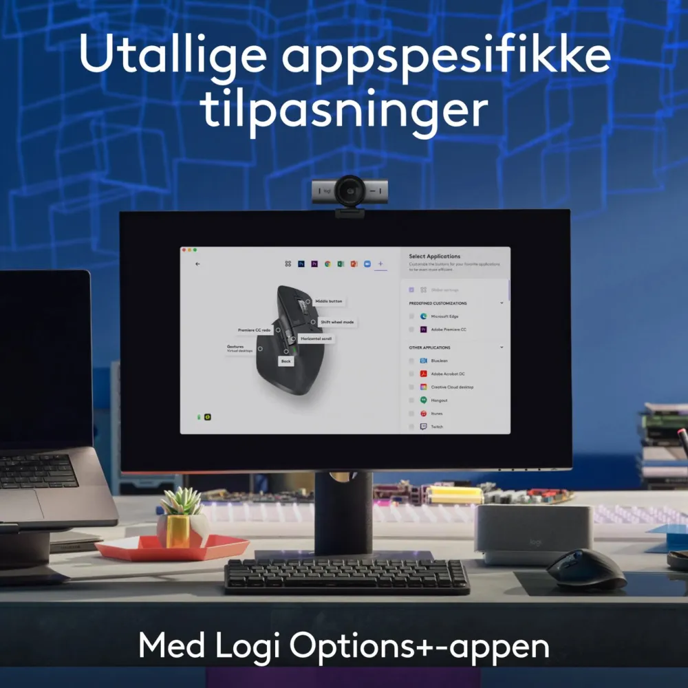 Logitech Datatilbehør|Ergonomi|Mx Master 3s Trådløs datamus