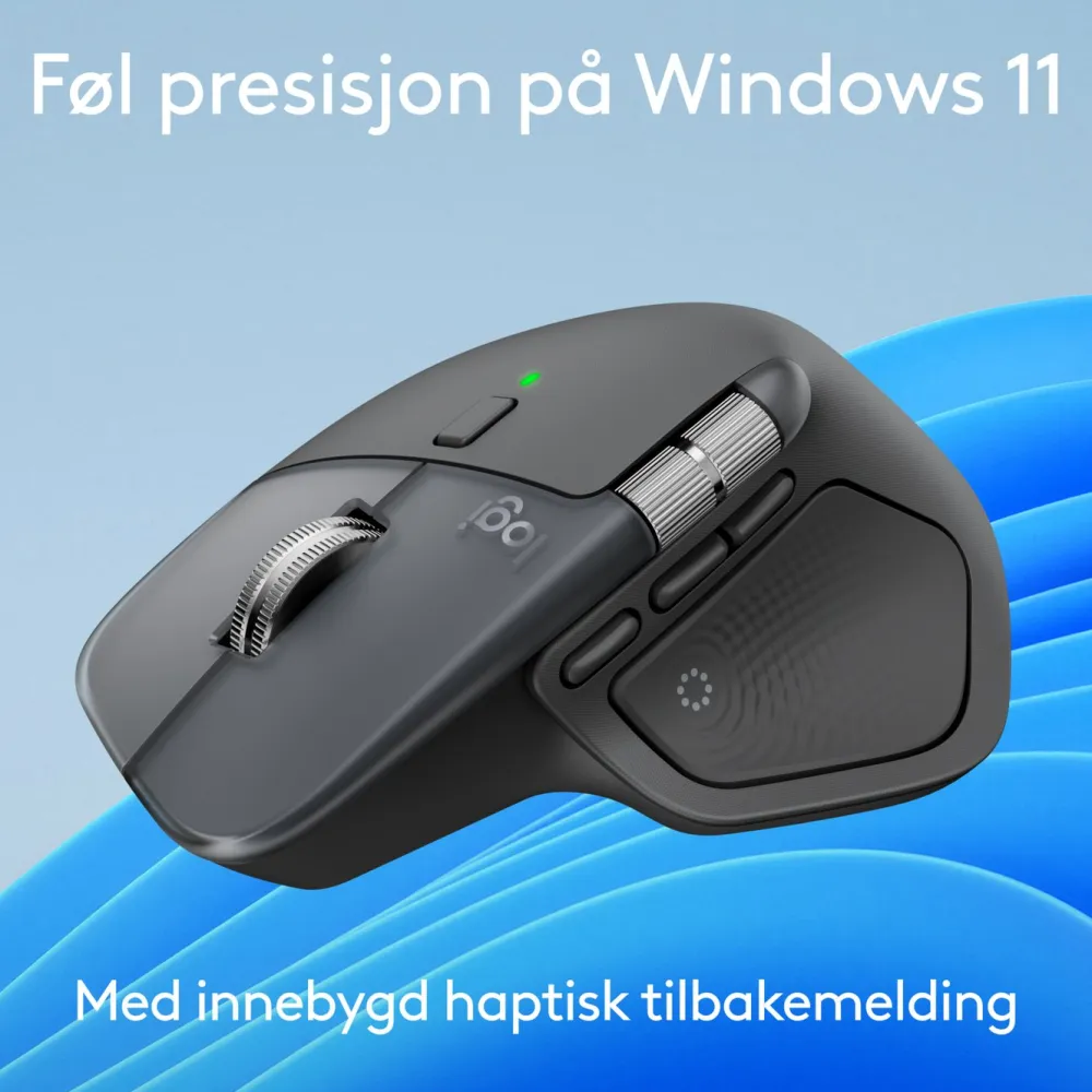 Logitech Datatilbehør|Ergonomi|MX Master 4 Trådløs ergonomisk mus Graphite