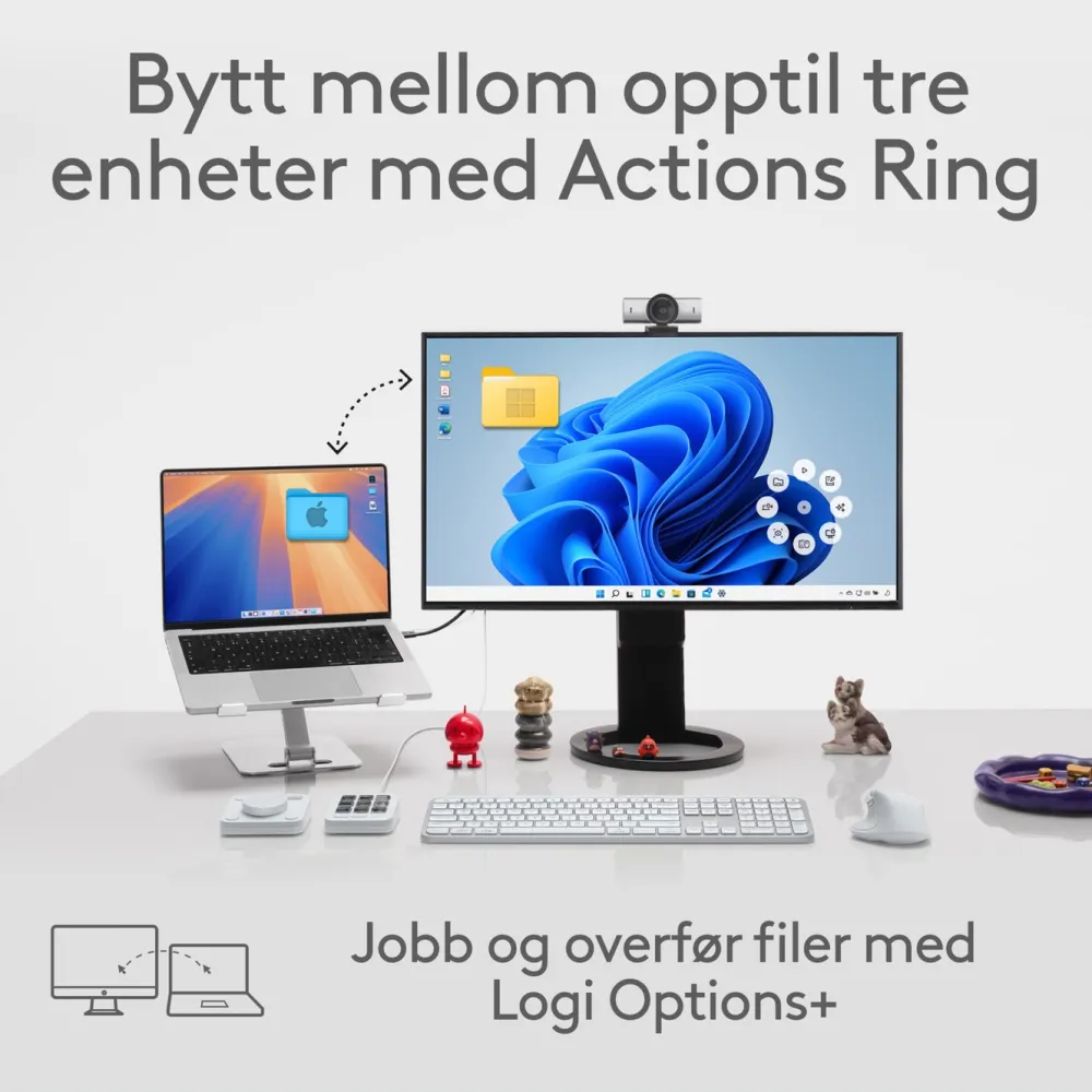 Logitech Datatilbehør|Ergonomi|MX Master 4 Trådløs ergonomisk mus Graphite
