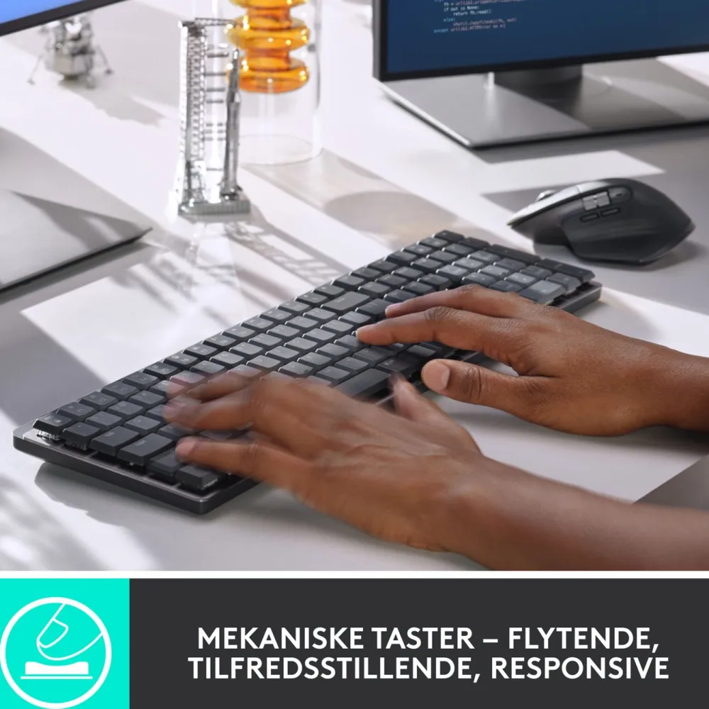 Logitech Tastatur|Gaming Tastatur|Mx Mechanical Mekanisk tastatur Brown Tactile Quiet