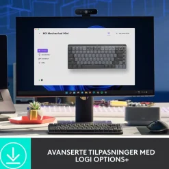 Logitech Lagring|Tegnebrett|Mx Mechanical Mini Trådløst mekanisk tastatur Brown Tactile Quiet