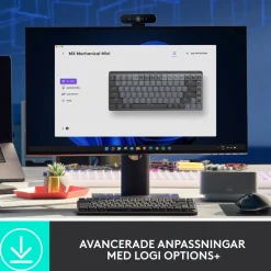Logitech Lagring|Tegnebrett|Mx Mechanical Mini Trådløst mekanisk tastatur Brown Tactile Quiet