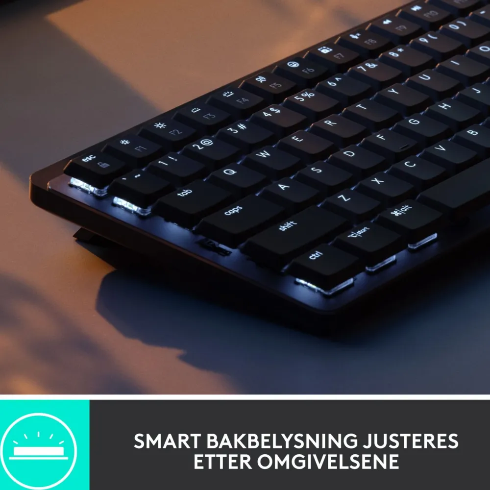 Logitech Lagring|Tegnebrett|Mx Mechanical Mini Trådløst mekanisk tastatur Brown Tactile Quiet