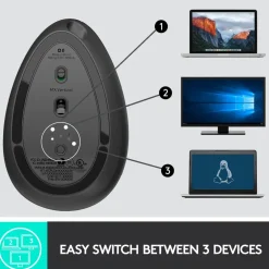 Logitech Datatilbehør|Ergonomi|MX Vertical Trådløs datamus