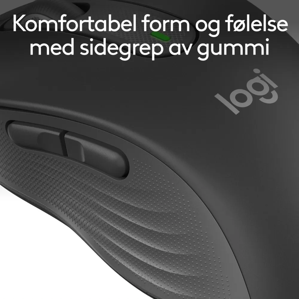 Logitech Datamus|Signature M650 Trådløs datamus Graphite