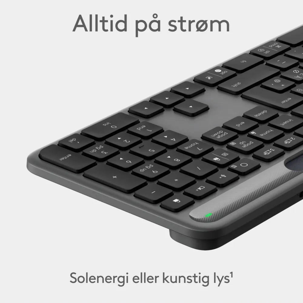 Logitech Tastatur|Gaming Tastatur|Signature Slim Solar+ Trådløst tastatur