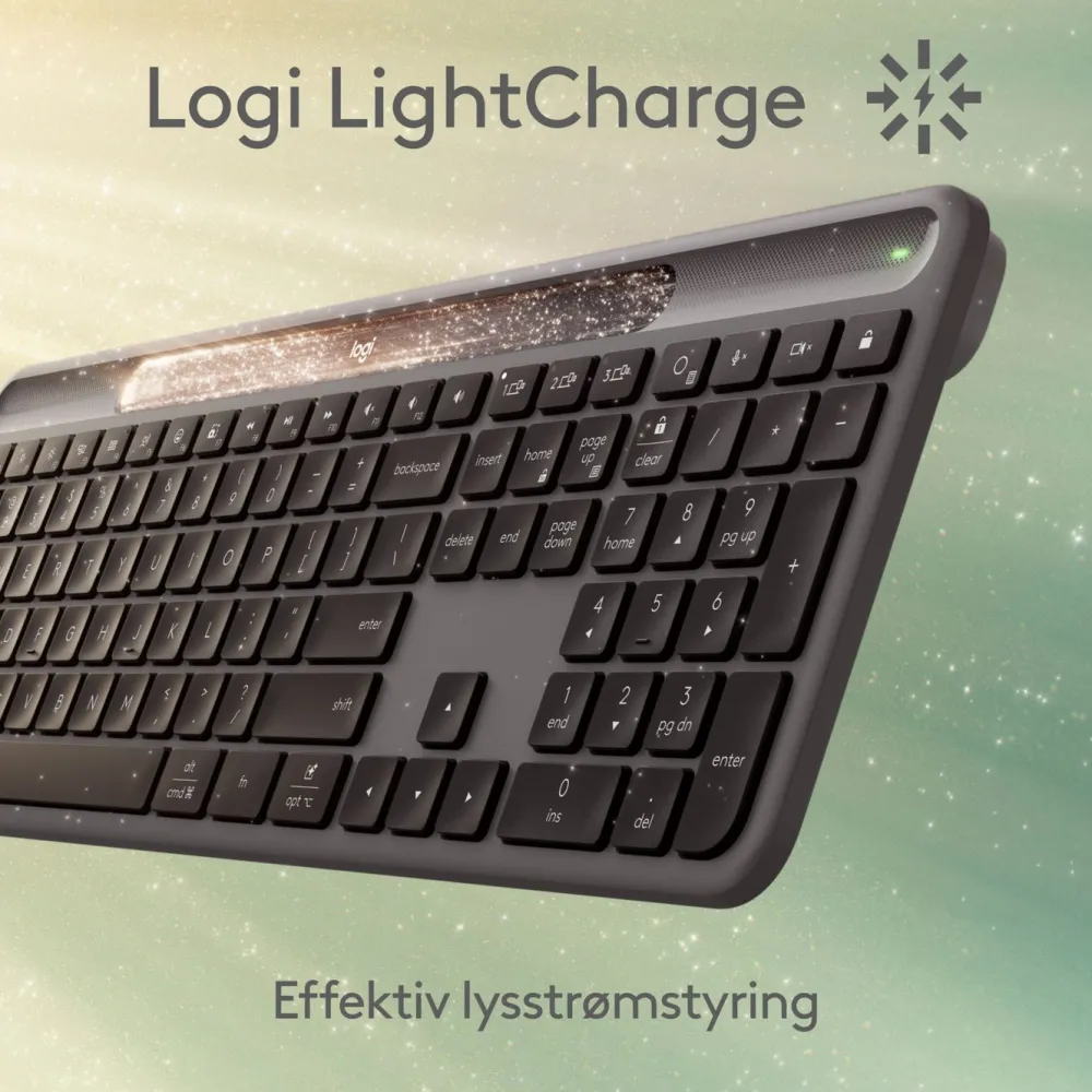 Logitech Tastatur|Gaming Tastatur|Signature Slim Solar+ Trådløst tastatur