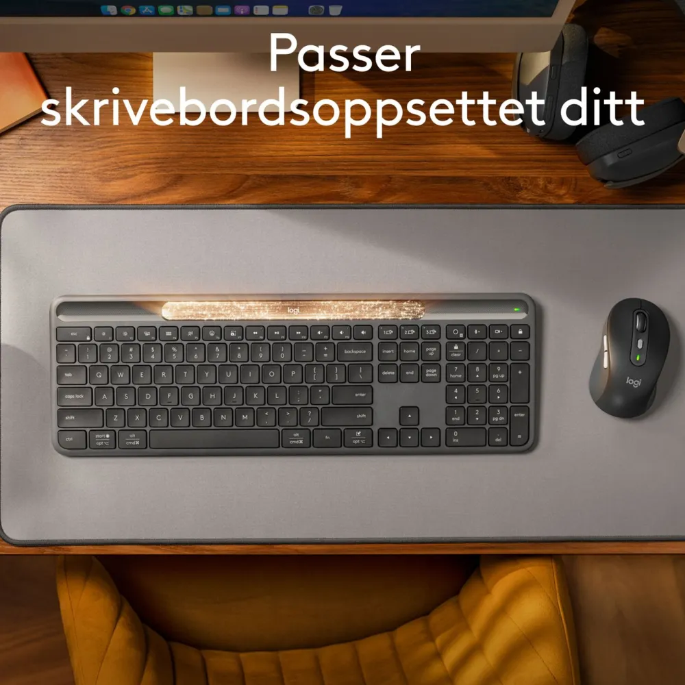 Logitech Tastatur|Gaming Tastatur|Signature Slim Solar+ Trådløst tastatur