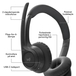 Logitech Dataheadset|Hodetelefoner Og Hodesett|Zone 300 Trådløst headset