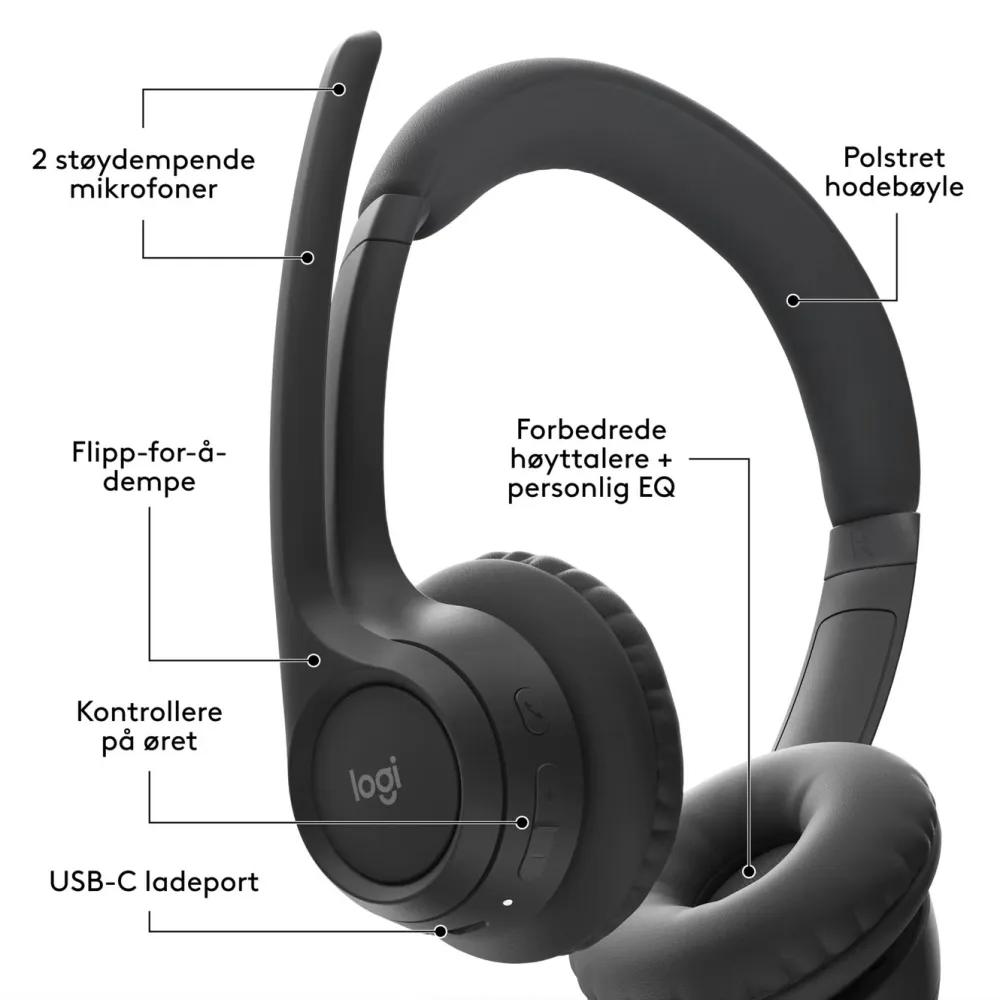 Logitech Dataheadset|Hodetelefoner Og Hodesett|Zone 300 Trådløst headset