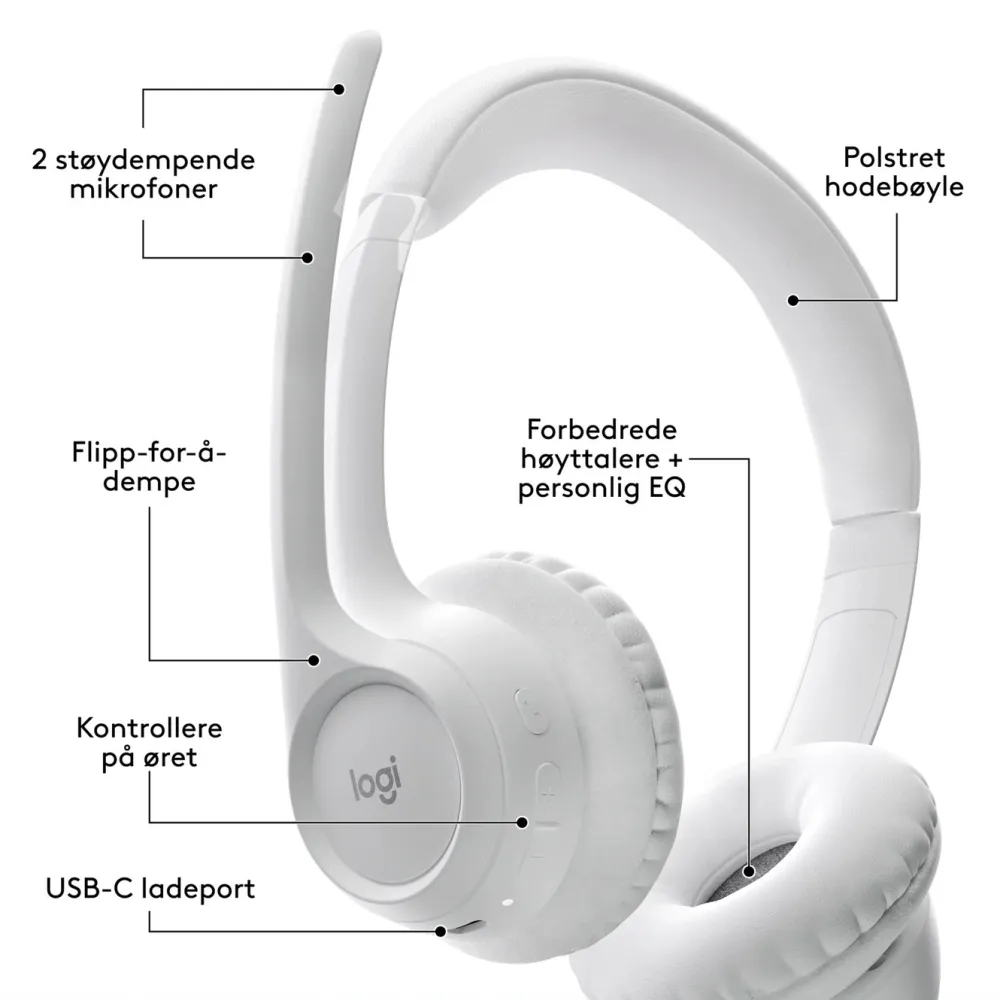 Logitech Dataheadset|Hodetelefoner Og Hodesett|Zone 300 Trådløst headset