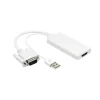 Luxorparts Hdmi|Kabler Til Datamaskin|Adapter VGA til HDMI med lyd