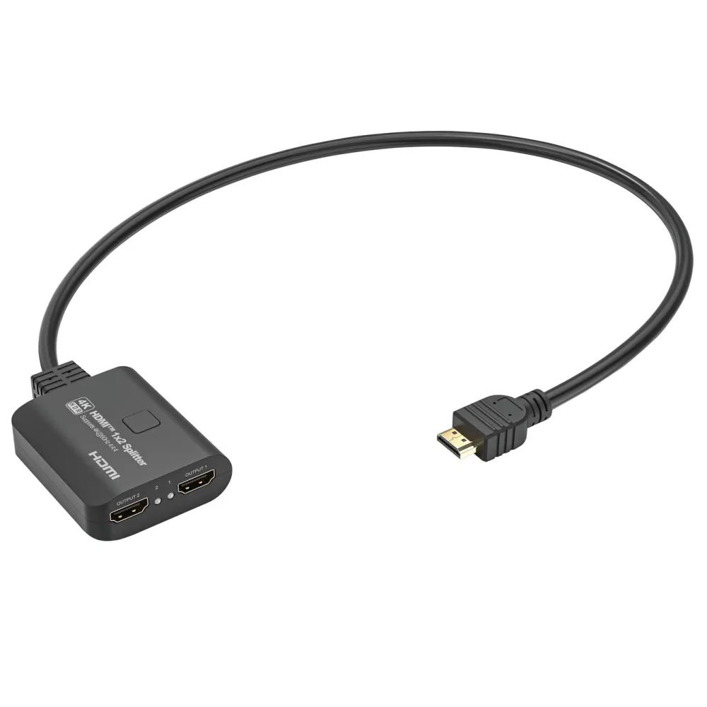Luxorparts Hdmi|Kabler Og Adaptere|Aktiv HDMI-splitter 2-veis