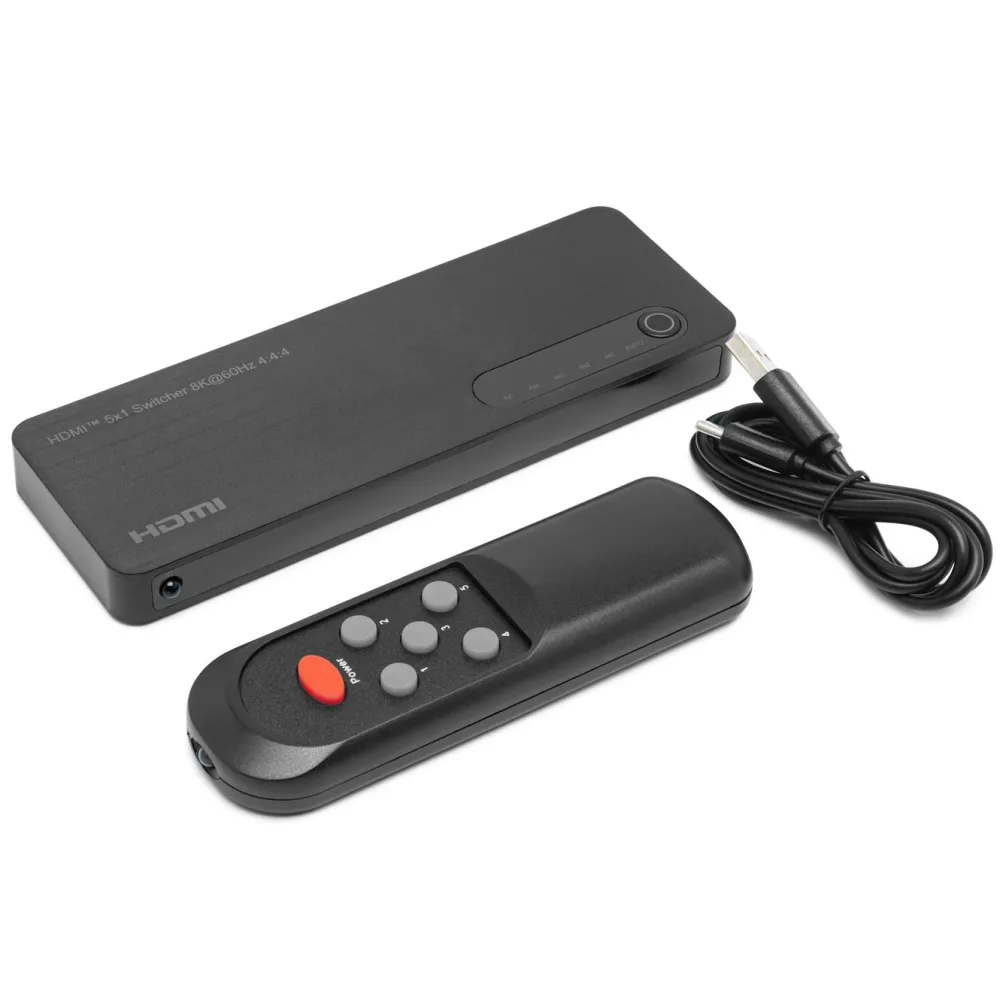 Luxorparts Lagring|Tegnebrett|Automatisk HDMI-switch 8K 5-veis