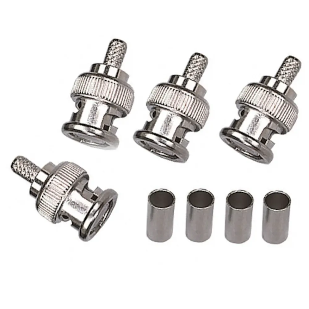 Luxorparts Kabler Til Tv|Måleinstrumenter|BNC-hannkontakt for krymping 4-pk.