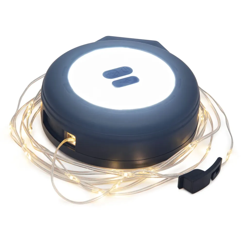Luxorparts Lommelykter|Lyslenker|Bærbar campinglyskaster med LED-lyslenke