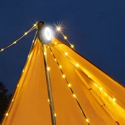 Luxorparts Lommelykter|Lyslenker|Bærbar campinglyskaster med LED-lyslenke