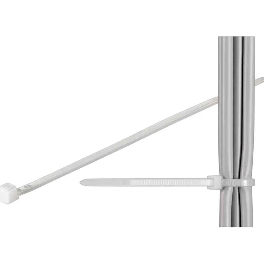 Luxorparts Kabelhåndtering|Elektrisk Installasjon|Buntebånd 300 x 4,8 mm 100-pk. gjennomsiktig