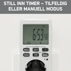 Luxorparts Sterkstrøm|Digital timer 7 døgn