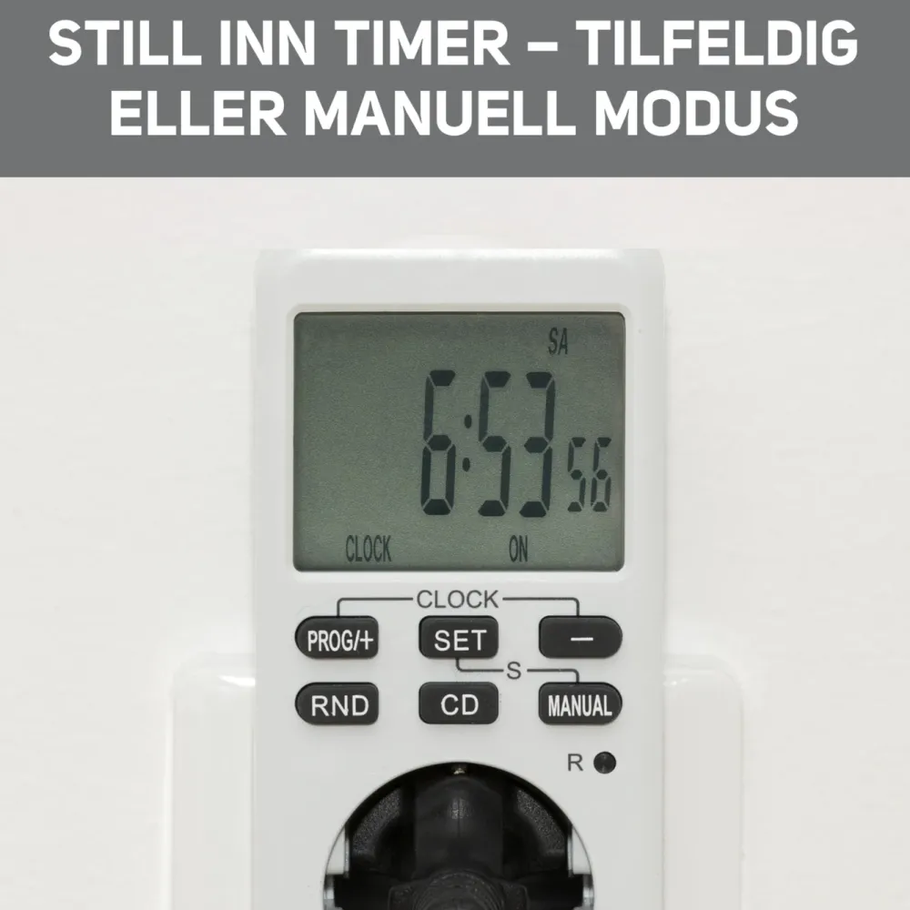 Luxorparts Sterkstrøm|Digital timer 7 døgn