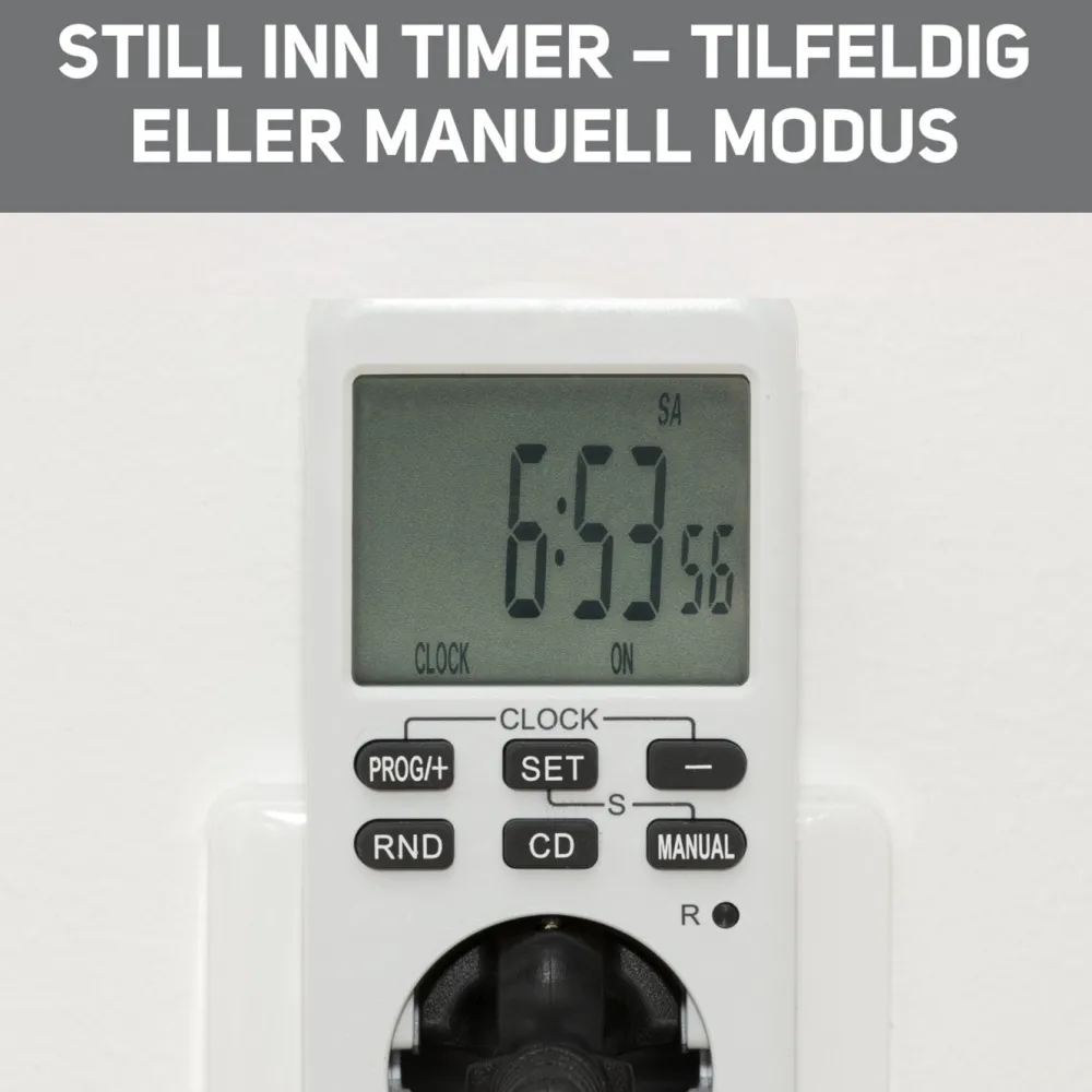 Luxorparts Sterkstrøm|Digital timer 7 døgn