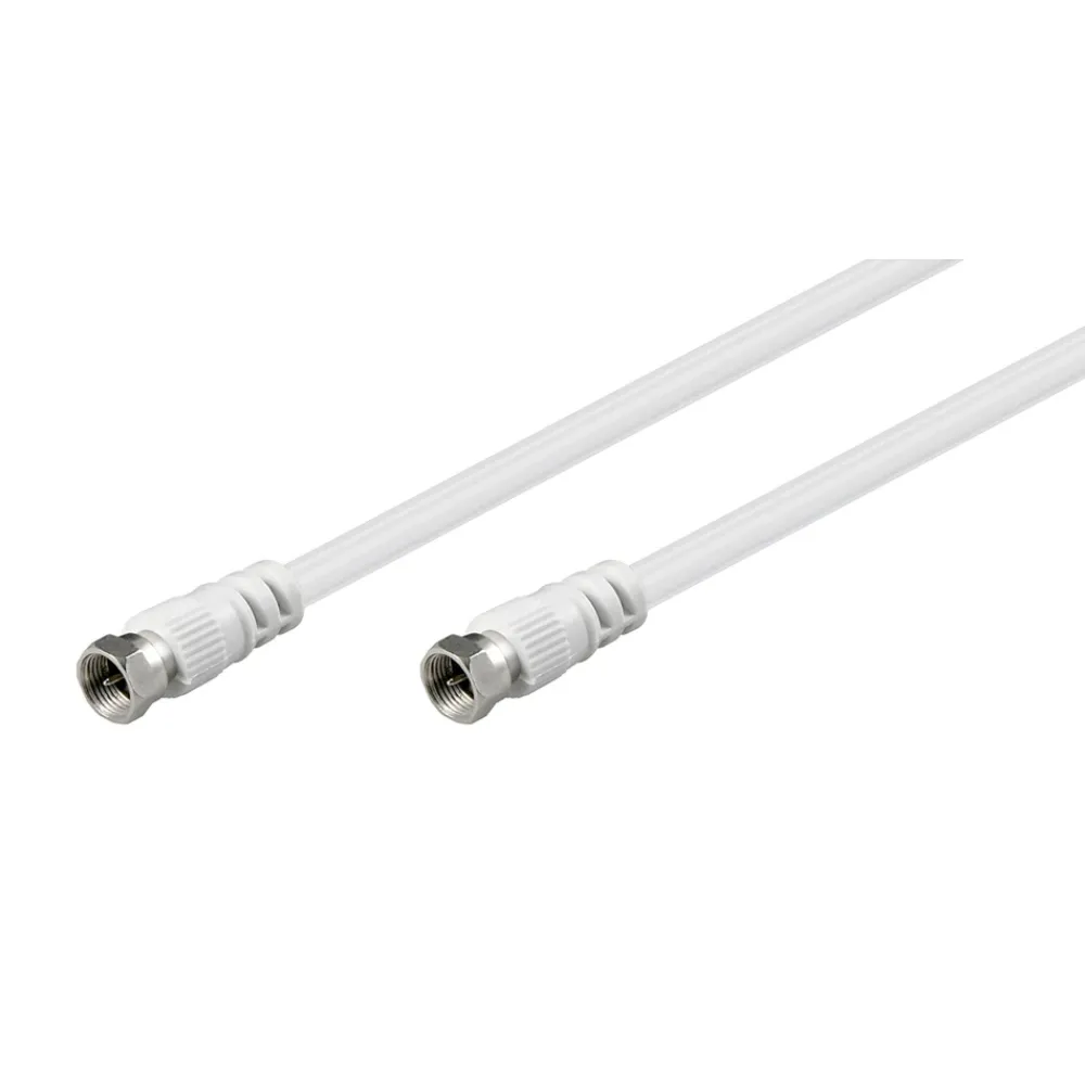 Luxorparts Kabler Til Tv|F-kabel, hvit 15 m