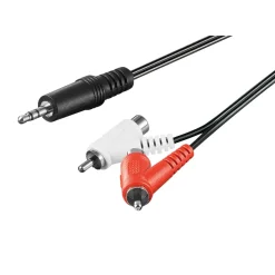 Luxorparts Lyd- & Videokabler|Forgreningskabel 3,5 mm til RCA
