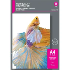 Luxorparts Skrivere Og Tilbehør|Glossy fotopapir A4 20-pk.