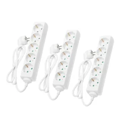 Luxorparts Strømledninger|Sterkstrøm|Grenuttak 5-veis 3-pk.