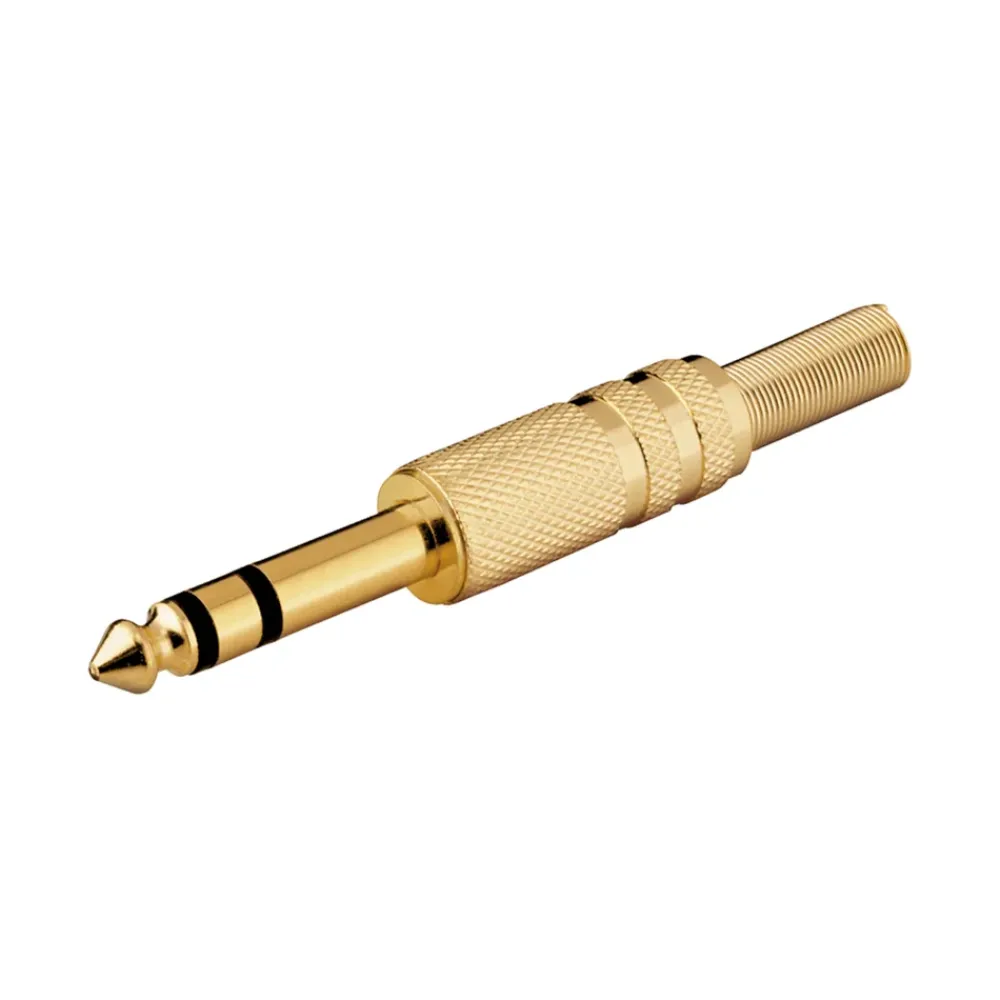 Luxorparts Lyd- & Videokabler|Kabler For Lyd|Gullbelagt 6,3 mm-kontakt, hann, stereo