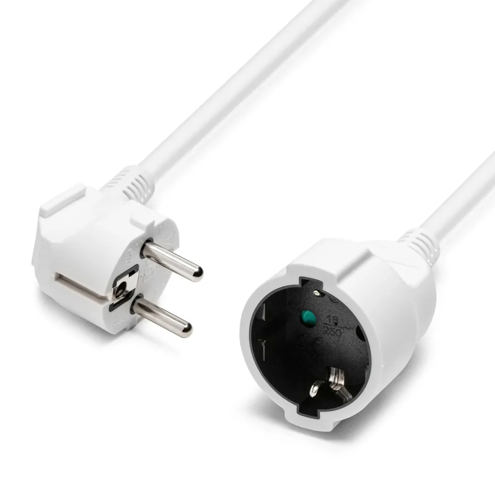 Luxorparts Strømledninger|Jordet forlengelseskabel 5 m 2-pk.
