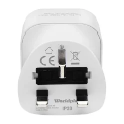 Luxorparts Reiseeffekter|Overfallsalarm|Jordet reiseadapter Storbritannia