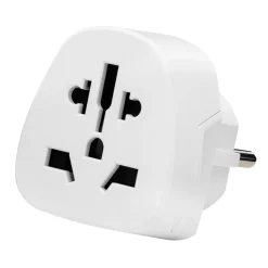 Luxorparts Reiseeffekter|Overfallsalarm|Jordet universalreiseadapter til Norge