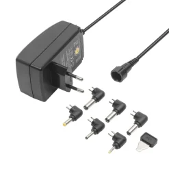 Luxorparts Strømadaptrer|Justerbar strømadapter 9–24 V (DC) 24 W