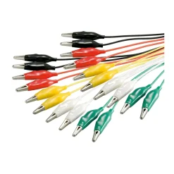 Luxorparts Måleinstrumenter|Krokodillemåleledninger 10 stk 32 mm