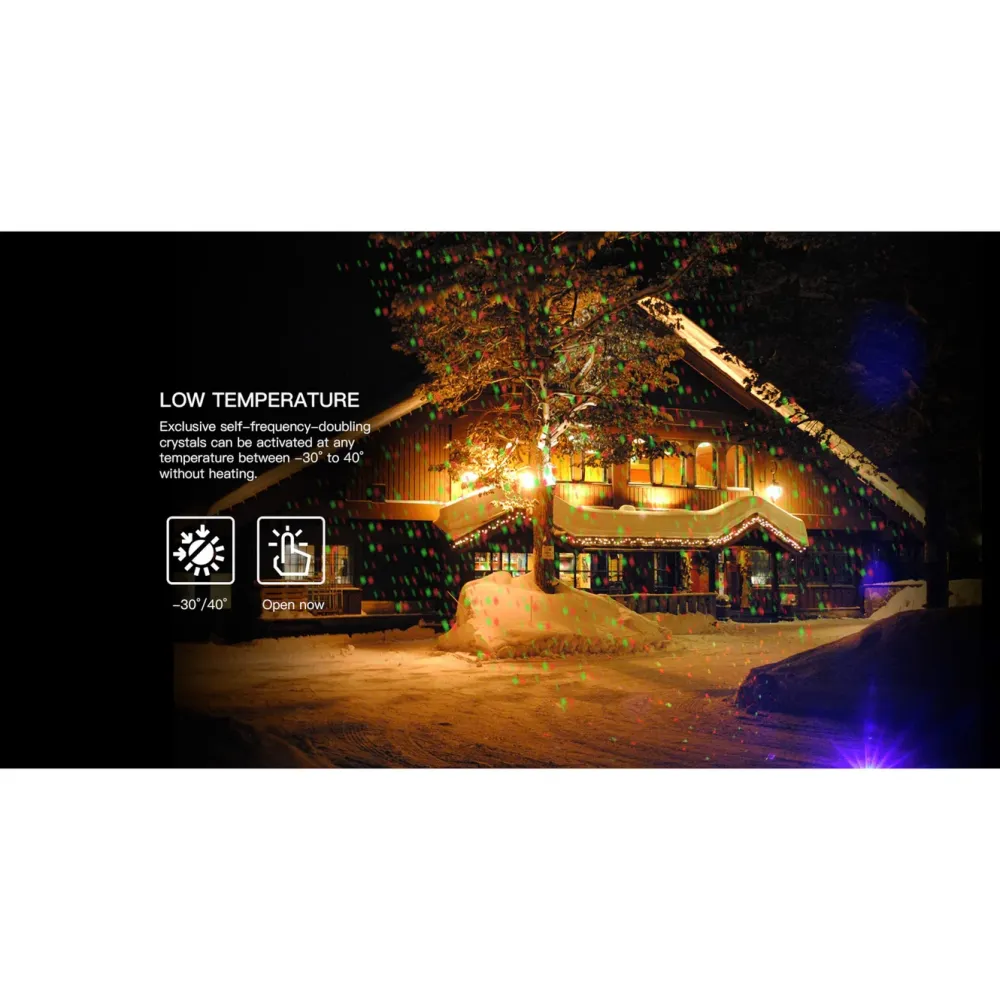 Luxorparts Julelys|Utendørs Belysning|Laserprojektor - Regnshow