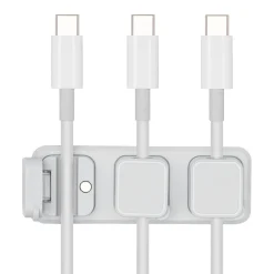 Luxorparts Kabelhåndtering|Elektrisk Installasjon|Magnetisk kabelklemme med base Hvit (6-pk.)